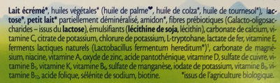 BIO Combiotik 3 Lait de suite Bio - Ingredients - fr