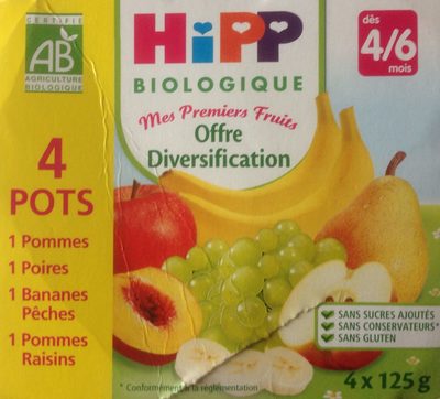 Mes Premiers Fruits Offre diversification (Bananes-Pêches, Pommes-Raisins, Pommes, Poires) - نتاج - fr