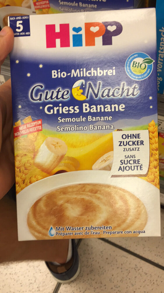 Bio-Milchbrei Gute Nacht Semoule Banane - Prodotto - fr