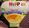 Assiette Pâtes 123 Potiron Et Crème Hipp 230G + - Produkt