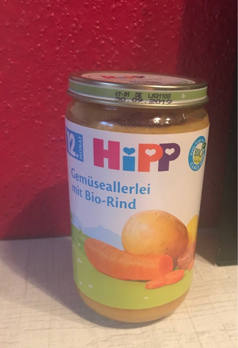 Hipp Gemüseallerlei Mit Bio Rind,250G - Produkt - fr