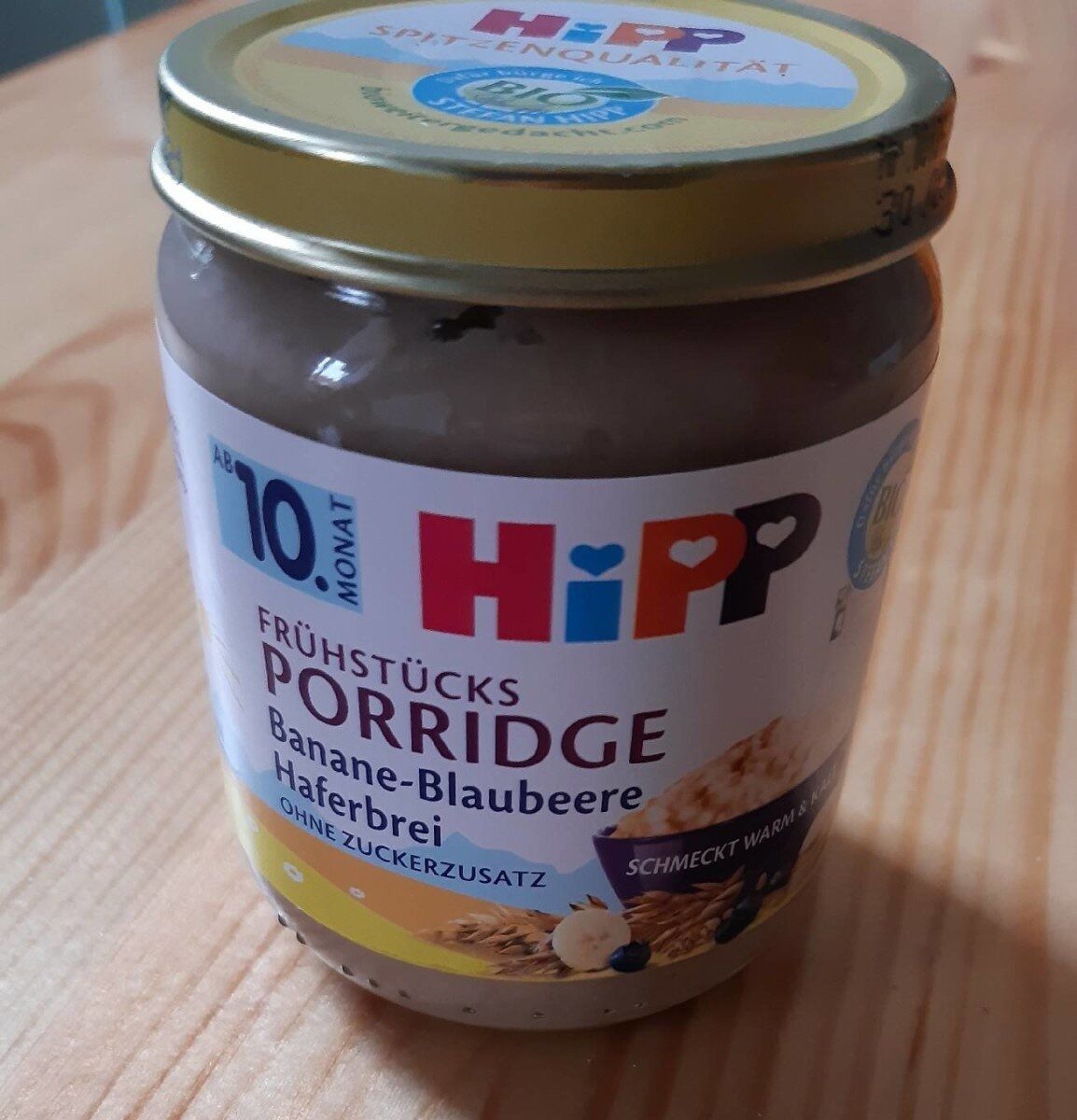 Frühstücks Porridge Banane Blaubeeren Haferbrei - Produkt - en