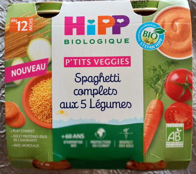 Spaghetti complets aux 5 légumes - Produit