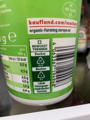 Bio frische Buttermilch - Recyclinginstructies en / of verpakkingsinformatie - de