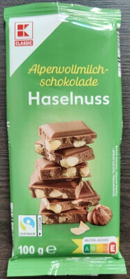 Alpenvollmilchschokolade Haselnuss - Produkt