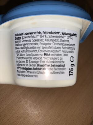 Feine Leberwurst - Zutaten