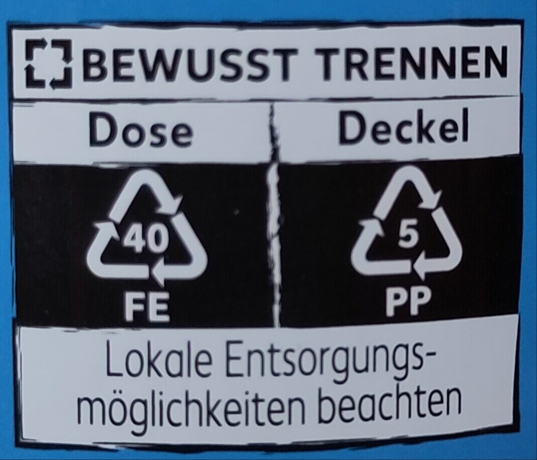 Schlagsahne ultrahocherhitzt - Recycling instructions and/or packaging information - de