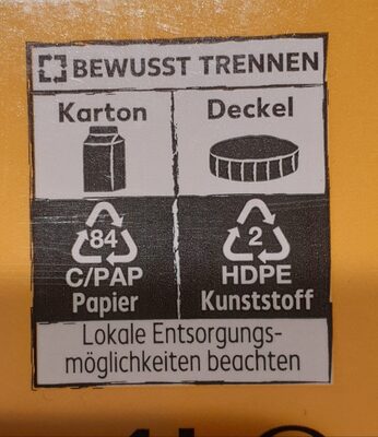 Hafer Drink - Recycling instructions and/or packaging information - de