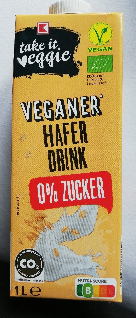 Veganer Haferdrink 0% Zucker - Produkt