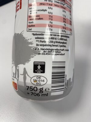 Drink yoghurt aardbei - Recyclinginstructies en / of verpakkingsinformatie