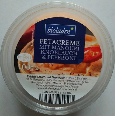Fetacreme mit Manouri, Knoblauch & Peperoni - Product - de