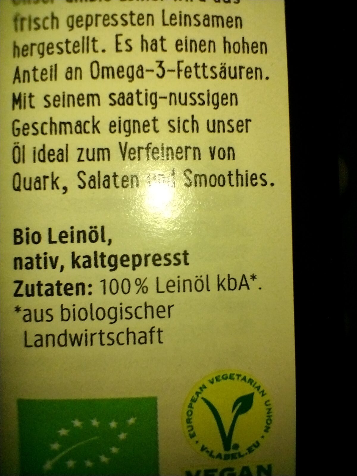 Leinöl - Ingrédients - de