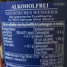 Franziskaner Weissbier Alkoholfrei 0,5 L - Zutaten