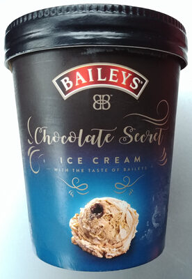 Dairy ice cream with cream preparation with chocolate flavour and alcohol and bourbon vanilla flavoured dairy ice cream with chocolate sauce (13 %). - Produkt - en