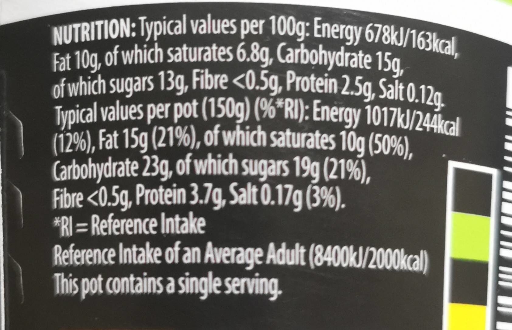 Indulgent ALDI Yogurt - Nutrition facts
