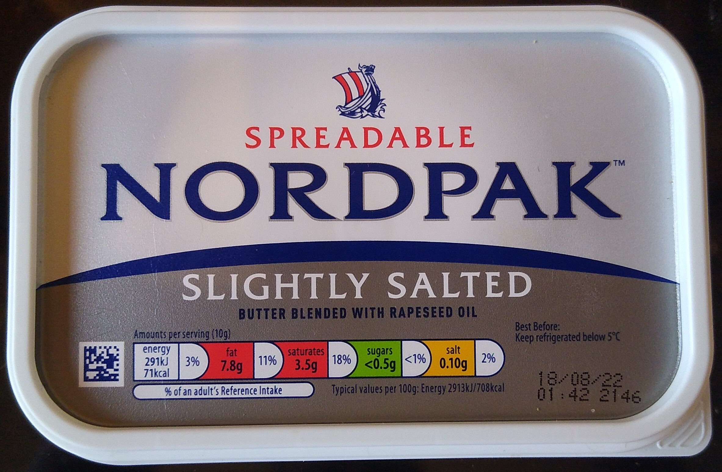 Nordpak Slightly Salted Spreadable Butter - Product