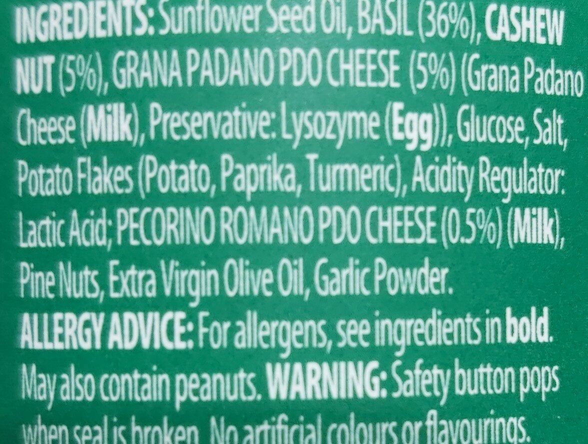 Pesto Basil - Ingredients