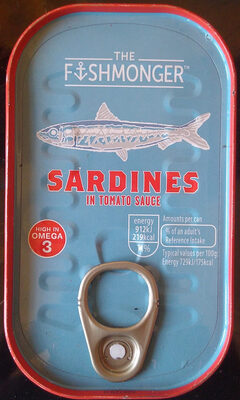 Calories in Aldi,The Fishmonger Sardines In Tomato Sauce