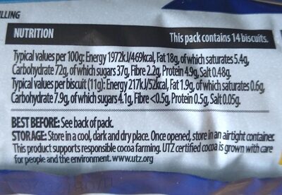 Cookies n cream - Nutrition facts