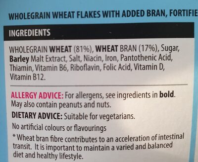 Bran flakes - Ingredients