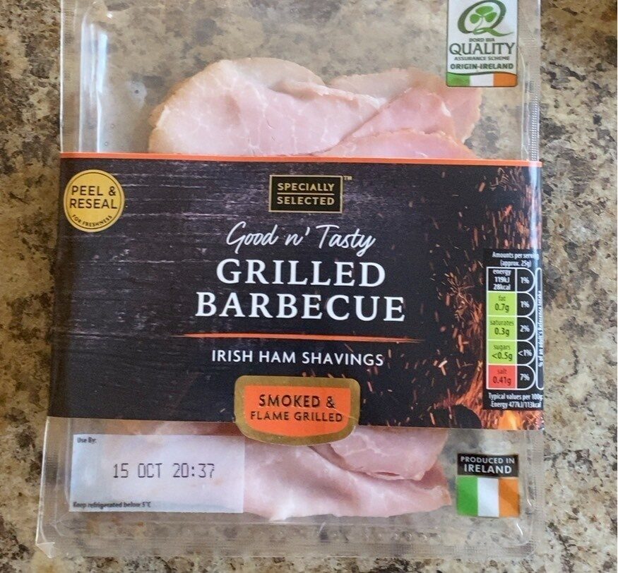 Grilled Barbecue Irish Ham Shavings - Product