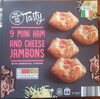 9 Mini Ham and Cheese Jambons with Emmental Cheese - Product