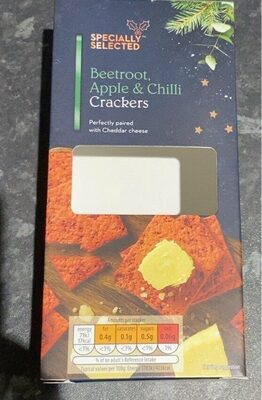 Beetroot, Apple & Chilli Crackers - Product