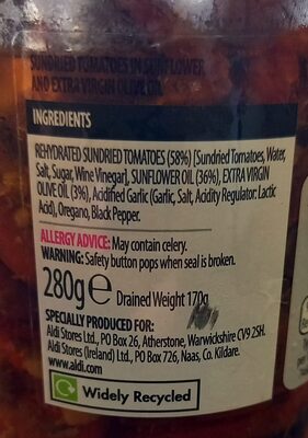 Sundried Tomatoes AntiPasti - Ingredienti