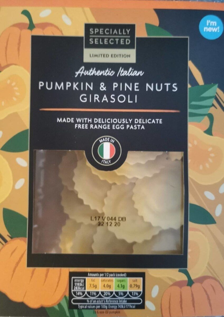 Pumpkin & Pine Nuts Girasoli - Product