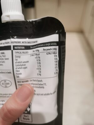 On the go - Nutrition facts