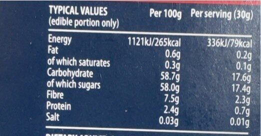 Soft & succulent mejdool dates - Nutrition facts