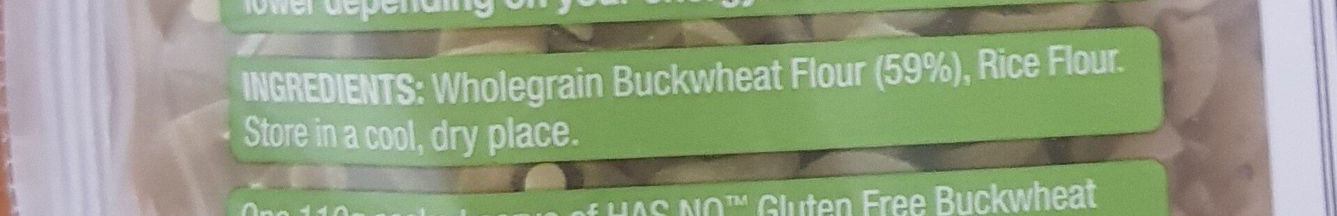 Buckwheat pasta spirals - Ingredients