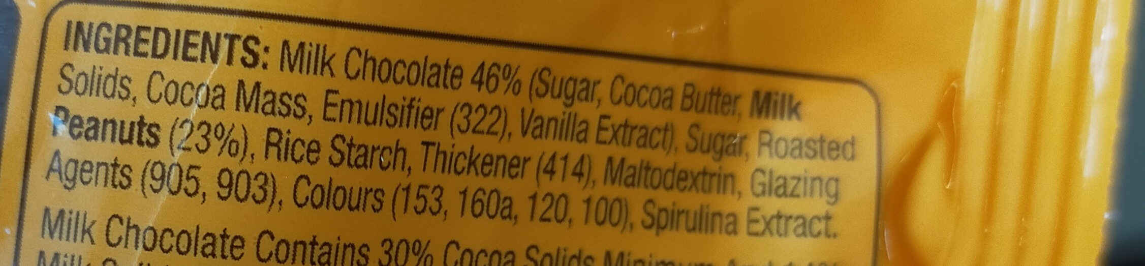 Peanut Munchers milk chocolate - Ingredients