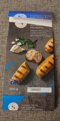 Chicken, Fetta and Parsley Gourmet Sausages - 1