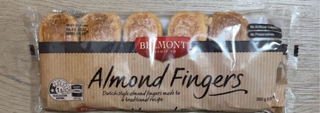 Almond fingers - Product