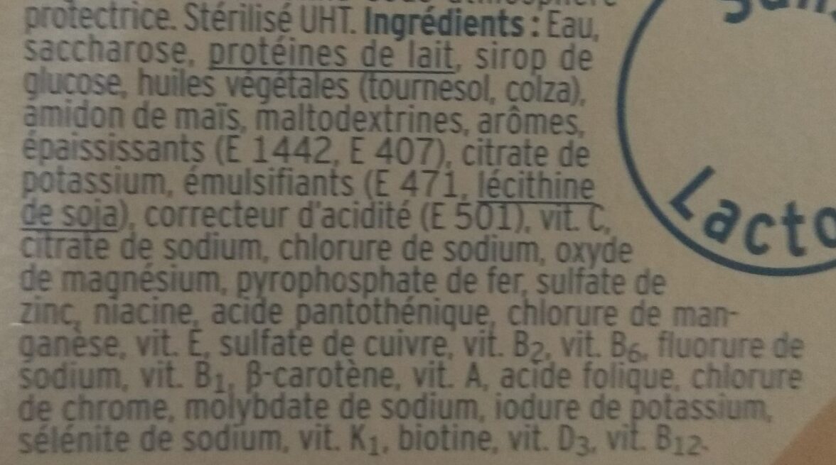 Fresubin crème praliné - Ingredients - fr