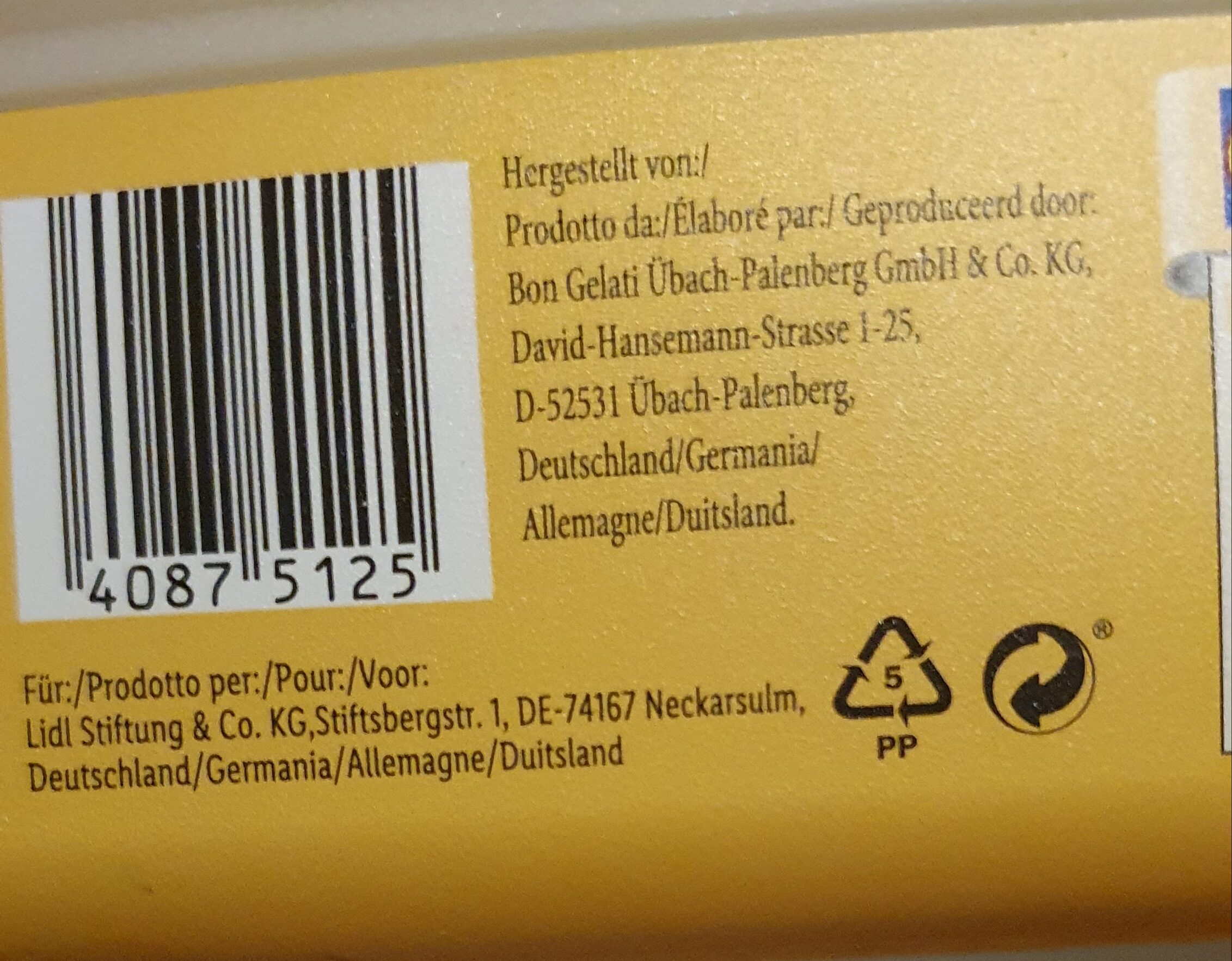 Bourbonvaniljajäätelö - Instruction de recyclage et/ou informations d'emballage
