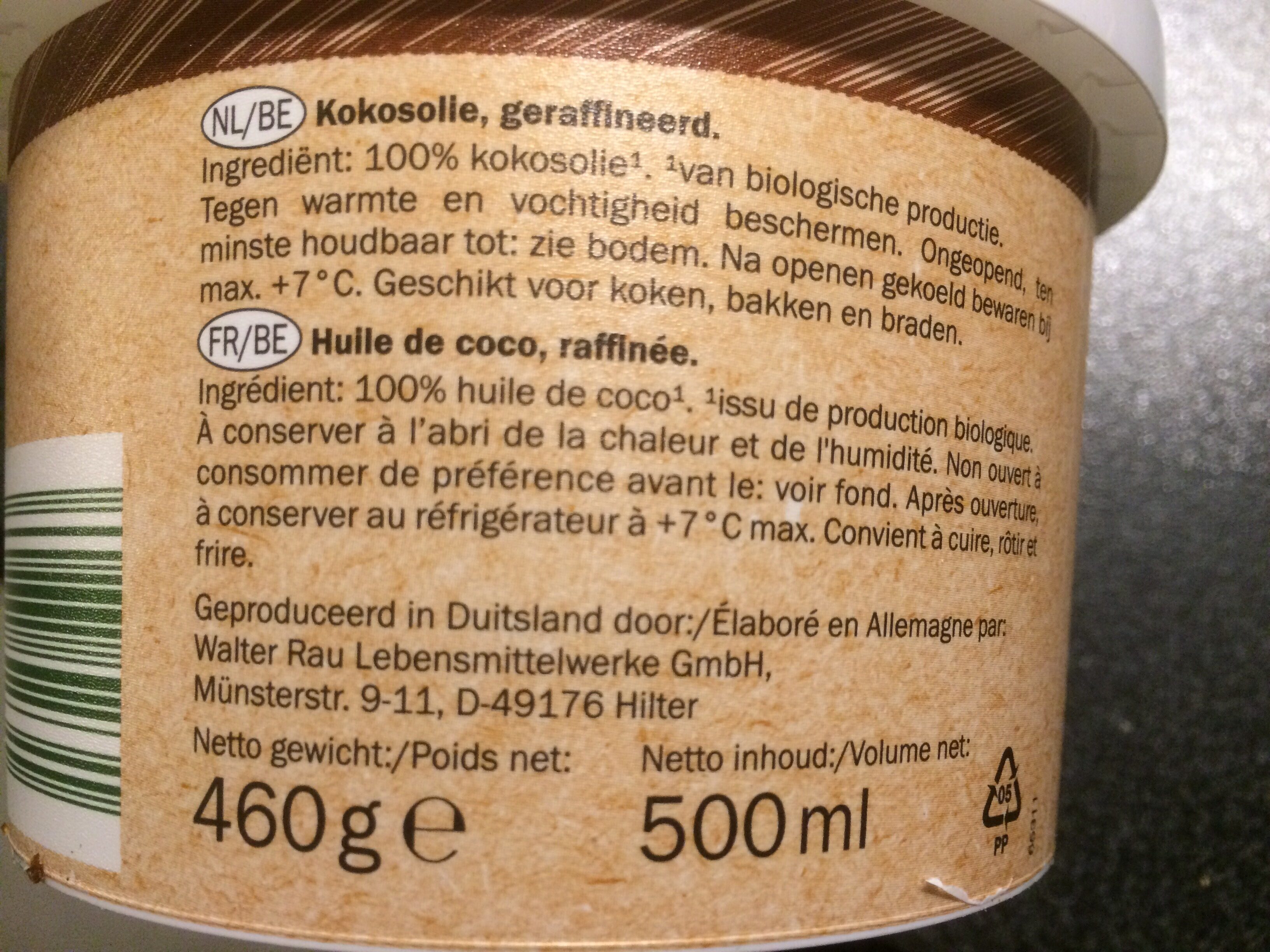Huile de coco - Ingrediënten - fr