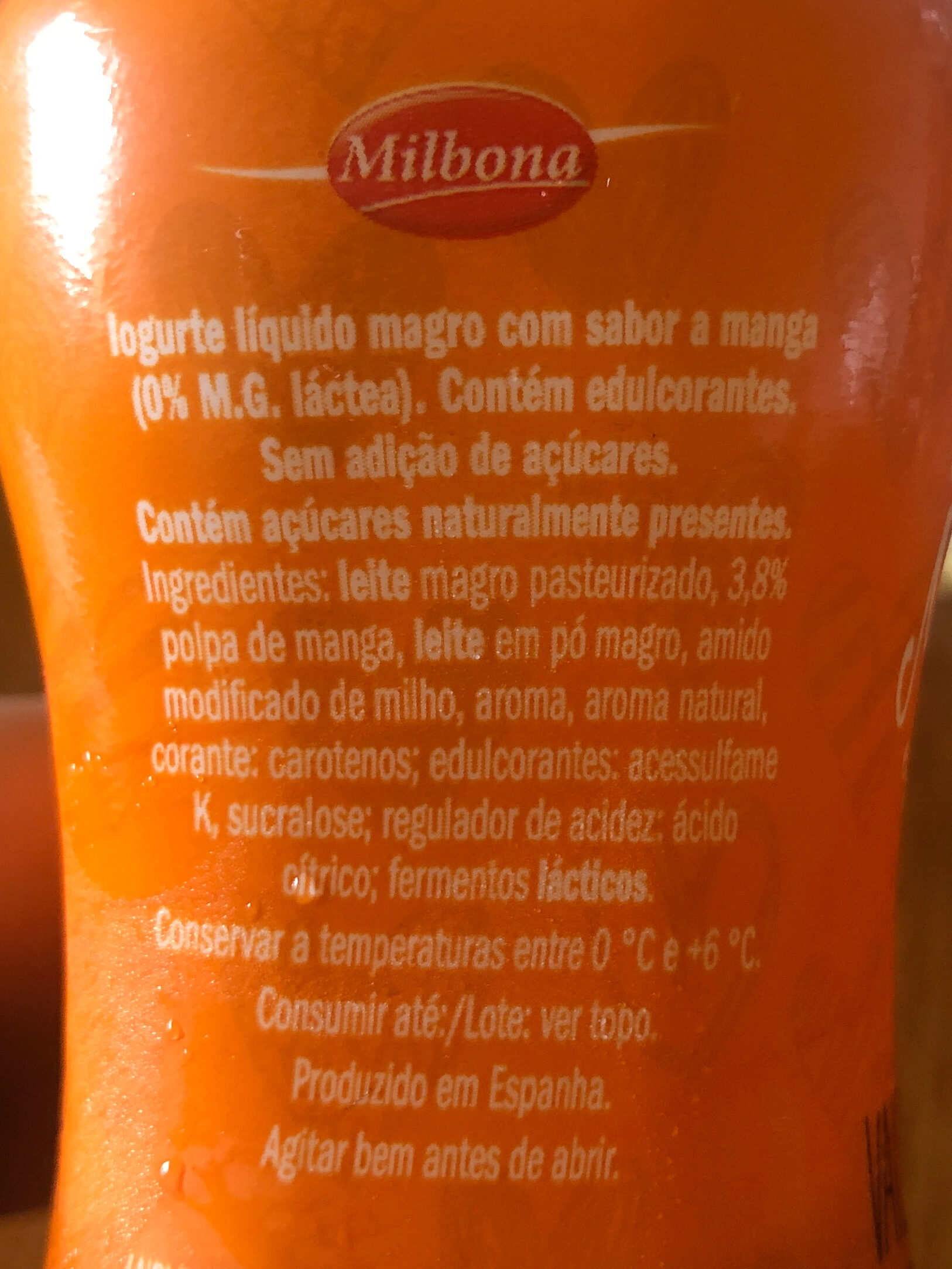 Yogur Milbona Magro - Ingredients - pt