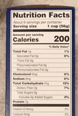 Farralle pasta - Nutrition facts