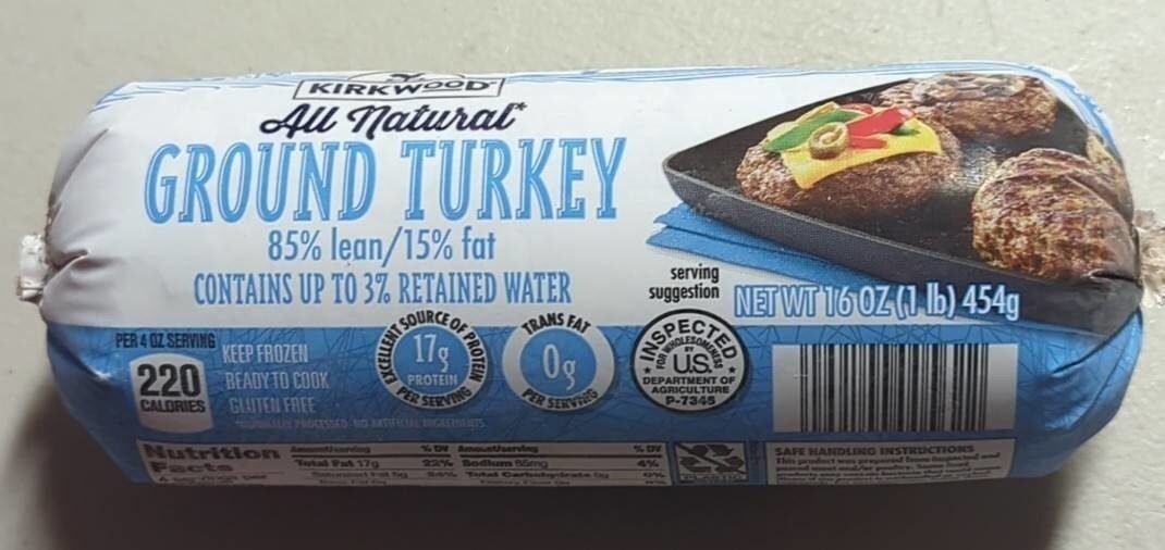 All natural ground turkey - Product