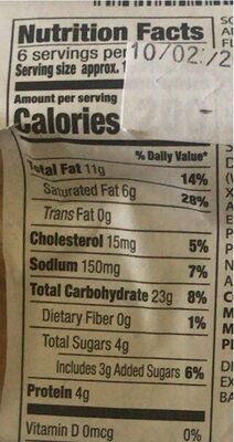 Croissant pastry - Nutrition facts