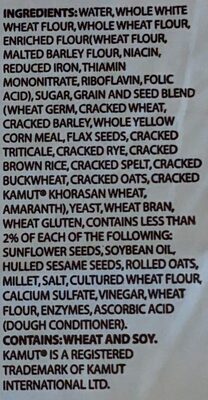 12 Grain Bread - Ingredients