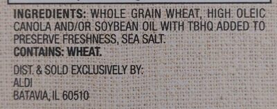 Woven whole wheat crakers - Ingrediënten - en