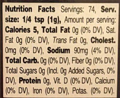 Everything Bagel Seasoning - Nutrition facts