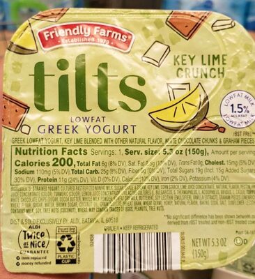 Tilts low fat Greek yogurt - Product
