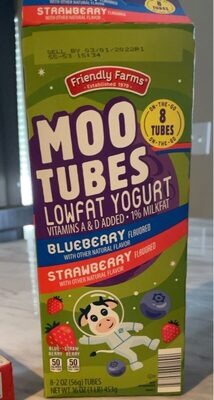 Calories in Friendly Farms Moo Tubes