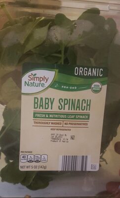 spinach - Nutrition facts