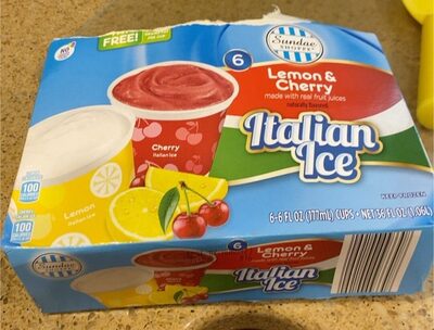 Italian ice lemon and cherry - Product