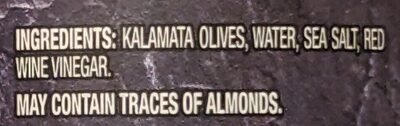Kalamata Pitted Plives - Ingredients